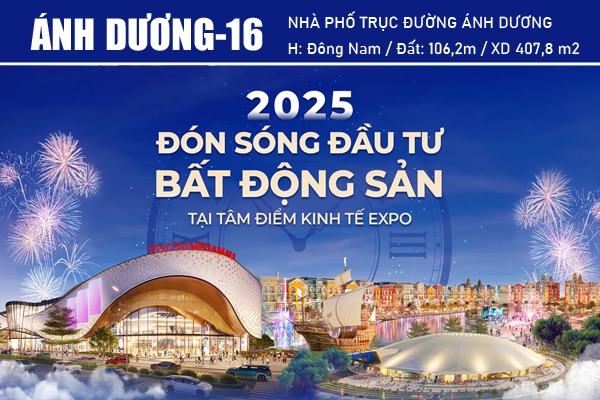 AD-16 | SHOPHOUSE ĐƯỜNG ÁNH DƯƠNG, TRỤC ĐƯỜNG 17m, KẾ CẬN VINCOM