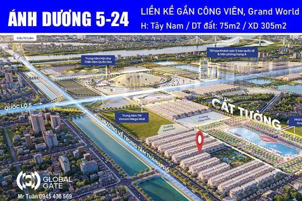 ÁNH DƯƠNG 5-24 | Gần Công viên Tropical Oasis và Grand World - Global Gate