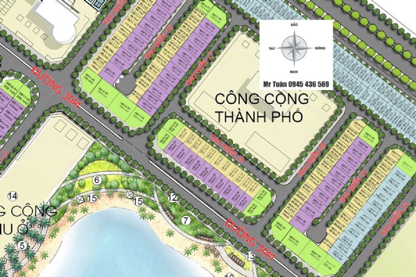 BIỆT THỰ SAO BIỂN 17.32 - VIEW BIỂN HỒ (GÓC 255,4m)
