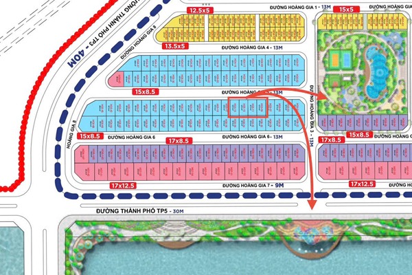 BIỆT THỰ TỨ LẬP HOÀNG GIA 5-14 | GẦN HỒ TRUNG TÂM 32ha