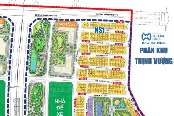 Booking NGÔI SAO 1-06 >>20 | 62,5m2 / 18,9 tỷ / TTS chiết khấu 10%
