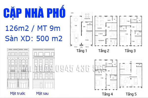 CẶP LIỀN KỀ (126m / MT 9m / ĐỐI DIỆN Vinschool ) ĐƯỜNG THÀNH PHỐ TP4.5