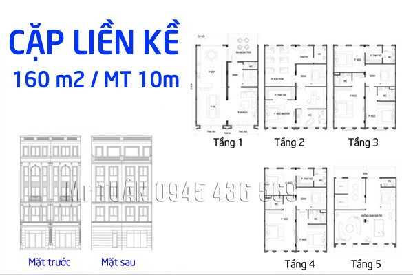 CẶP LIỀN KỀ 160m2 / MẶT TIỀN 10m THỜI ĐẠI 3 | PHÂN KHU THỊNH VƯỢNG