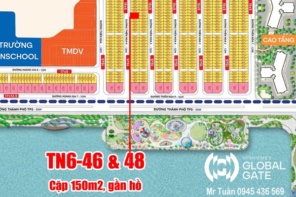 CẶP NHÀ PHỐ 150m2 GẦN HỒ TRUNG TÂM | THIÊN NGA 6-46