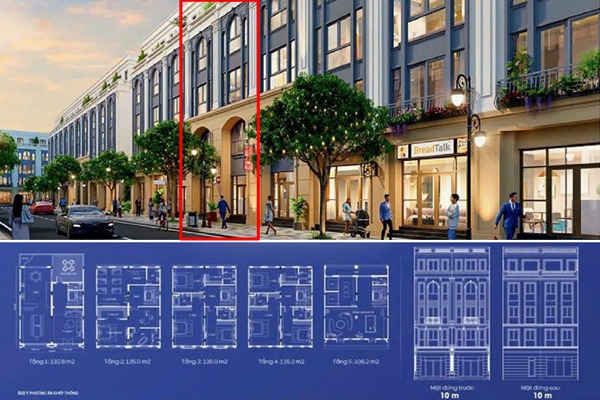 CẶP Shophouse TP4.4 ĐƯỜNG THÀNH PHỐ (30m)