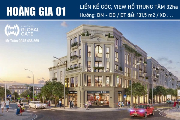 HG-01 Shophouse góc (131,5m2) đường Hoàng Gia