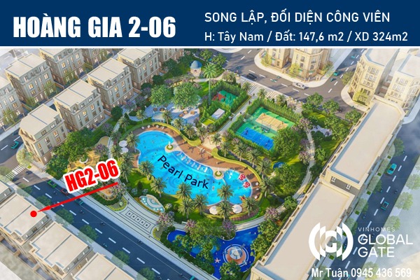 HOÀNG GIA 2-06 | SONG LẬP ĐỐI DIỆN CÔNG CÔNG VIÊN Pearl Park