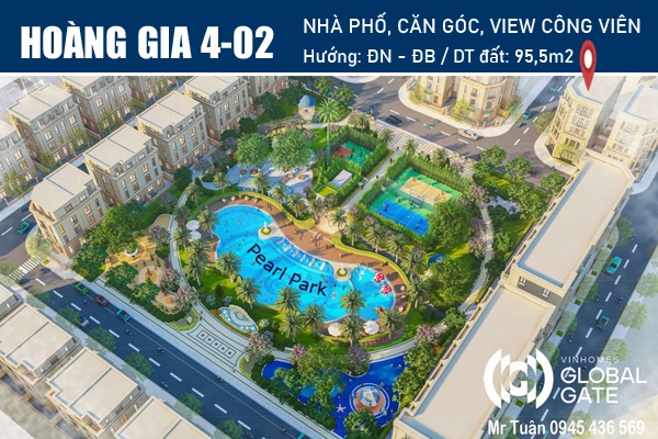 HOÀNG GIA 4-02 | NHÀ PHỐ CĂN GÓC, VIEW TRỌN CÔNG VIÊN
