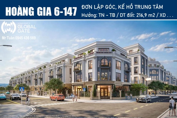 HOÀNG GIA 6-147 ĐƠN LẬP GÓC | KẾ CẬN HỒ 32ha