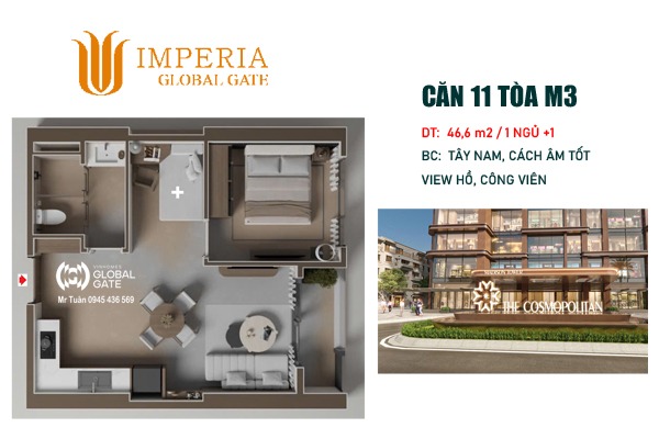 M3-xx-11 | LAYOUT CĂN 11 TÒA M3 - MADISON | COSMOPOLITAN - MIK CỔ LOA