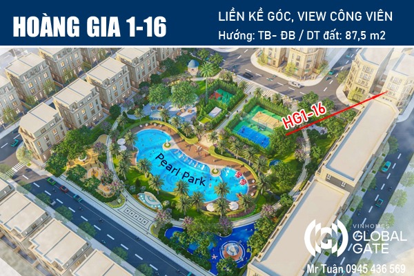 LIỀN KỀ GÓC HOÀNG GIA 1-16 (Đối diện trường Brighton College)