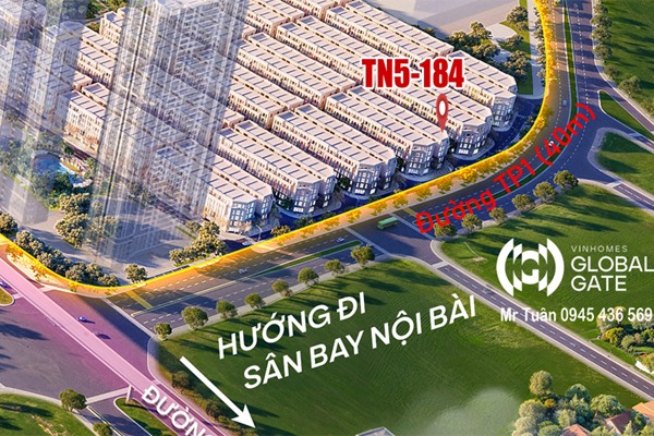 LIỀN KỀ GÓC, THIÊN NGA 5-184 TRỤC ĐƯỜNG THÀNH PHỐ TP1