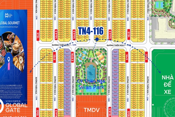LIỀN KỀ GÓC, VIEW TRỰC DIỆN CÔNG VIÊN | THIÊN NGA 4-116