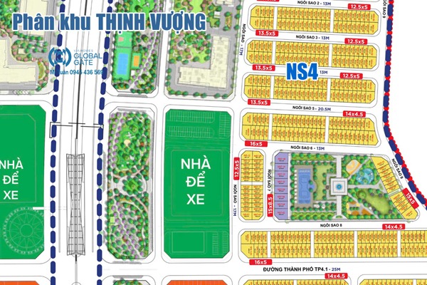 NGÔI SAO 4-50 | LIỀN KỀ ÁP GÓC, PHÂN KHU THỊNH VƯỢNG