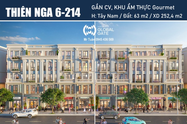LIỀN KỀ phân khu TINH HOA | THIÊN NGA 6-214