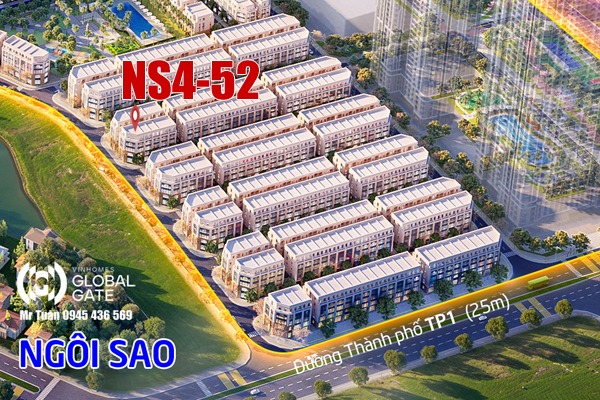 NGÔI SAO 4-52 LIỀN KỀ GÓC - PHÂN KHU THỊNH VƯỢNG
