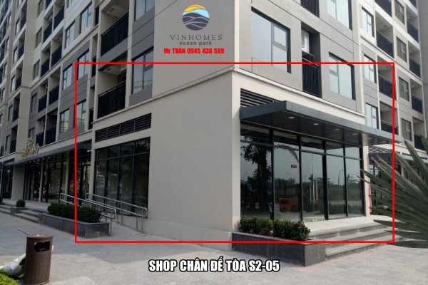 CHO THUÊ SHOP S205.01S08 (Góc 78.6m) VINHOMES OCEAN PARK