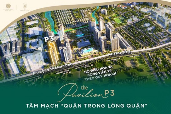 Shop chấn đế P301-S25 Tòa P3 Khu căn hộ: The Pavilion