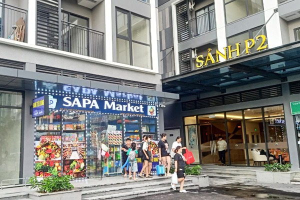 SHOP P2.01-S01 (sát sảnh Tòa P2) PAVILION - Siêu thị SAPA Market