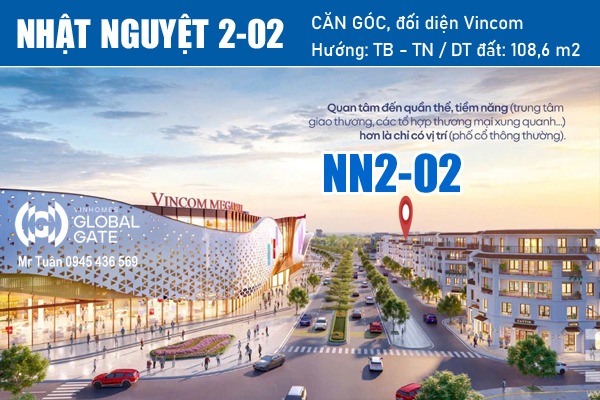 SHOPHOUSE GÓC, ĐỐI DIỆN VINCOM | NHẬT NGUYỆT 2-02