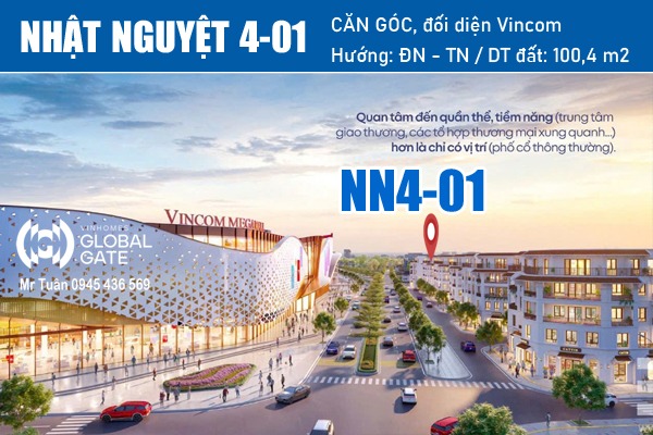 SHOPHOUSE GÓC, ĐỐI DIỆN VINCOM | NHẬT NGUYỆT 4-01