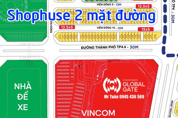 Shophouse TP4.4-05 ĐƯỜNG THÀNH PHỐ (30m)
