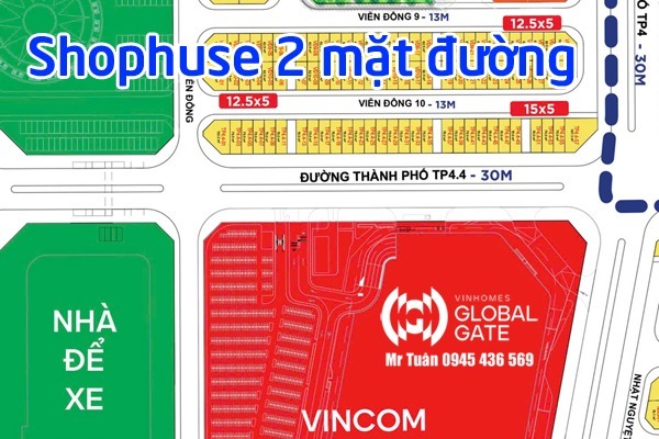 Shophouse TP4.4-53 ĐƯỜNG THÀNH PHỐ (30m)