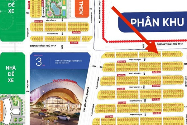 Shophouse TP4.4-56 ĐƯỜNG THÀNH PHỐ (30m)