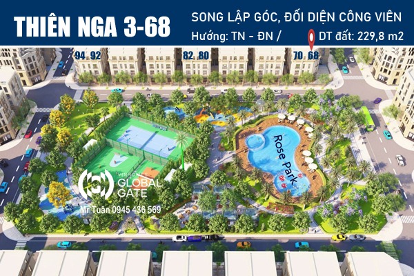 SONG LẬP GÓC, VIEW CÔNG VIÊN | THIÊN NGA 3-68