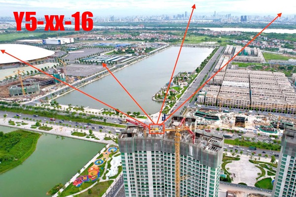 Tầm view Pamorama, không bị nắng | CĂN 16 TÒA Y5 (1 NGỦ+ | 45,6m2)