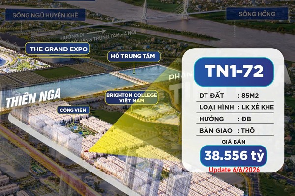 THIÊN NGA 1-72 | NHÀ PHỐ XẺ KHE VINHOMES GLOBAL GATE