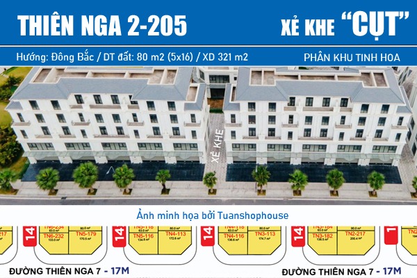THIÊN NGA 2-205 | LIỀN KỀ XẺ KHE