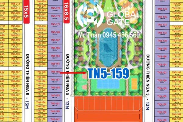 THIÊN NGA 5-159 SONG LẬP VIEW CÔNG VIÊN | VIN CỔ LOA - GLOBAL GATE