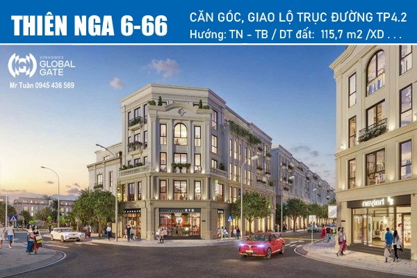 THIÊN NGA 6-66 | LIỀN KỀ GÓC, TRỤC ĐƯỜNG TP4.2 KẾ CẬN CÔNG VIÊN Rose Park