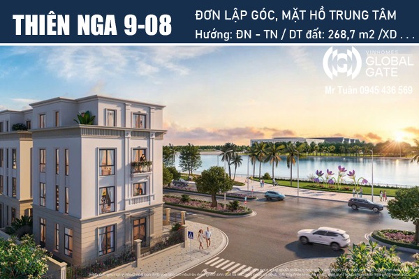 THIÊN NGA 9-08 ĐƠN LẬP GÓC MẶT HỒ | VINHOMES GLOBAL GATE