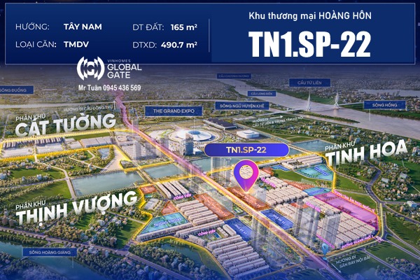 TN1.SP-22 Shop Boutique HOÀNG HÔN (Khu Thiên Nga, có hầm)
