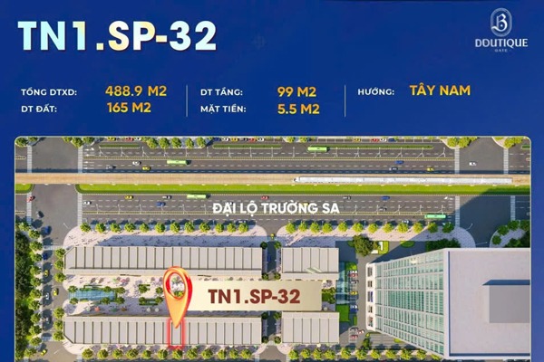TN1.SP-32 Shop Boutique HOÀNG HÔN (Khu Thiên Nga, có hầm)
