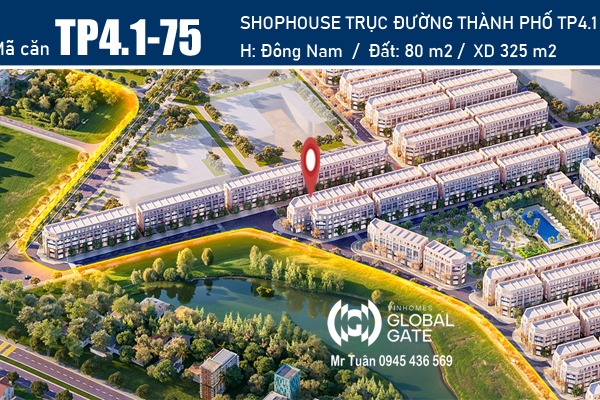 TP4.1-75 SHOPHOUSE ĐƯỜNG THÀNH PHỐ TP4.1