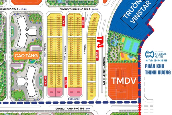 TP4-21 SHOPHOUSE 2 MẶT ĐƯỜNG, VINHOMES GLOBAL GATE