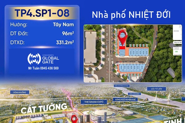 TP4.SP1-08 PHỐ NHIỆT ĐỚI - Shop Boutique đối diện sảnh chung cư