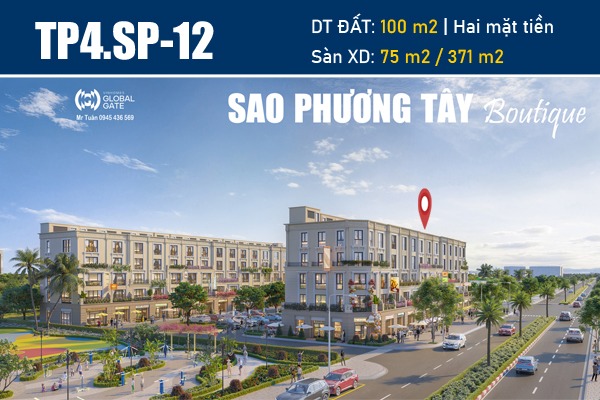 TP4.SP-12 Shop Boutique SAO PHƯƠNG TÂY (ĐƯỜNG THÀNH PHỐ TP4)