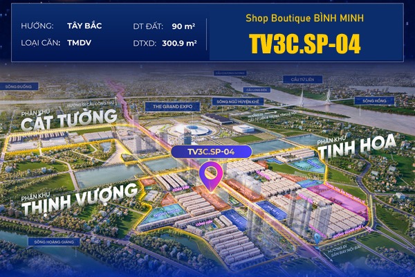 TV3C.SP-04 Shop Boutique BÌNH MINH | Vinhomes Global Gate