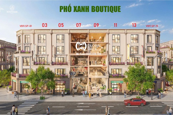 VĐ11.SP-13 Shop Boutique PHỐ XANH - GLOBAL GATE