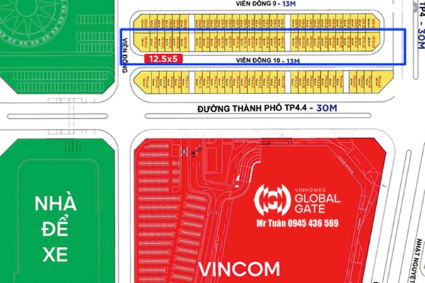 VIỄN ĐÔNG 10-08 KẾ CẬN TRỤC ĐƯỜNG THÀNH PHỐ TP4.4 (30m)