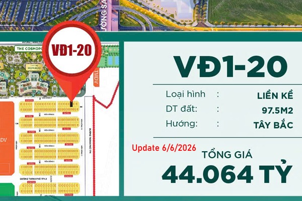 VIỄN ĐÔNG 1-20 SHOPHOUSE ĐỐI DIỆN CỤM CHUNG CƯ MASTERI