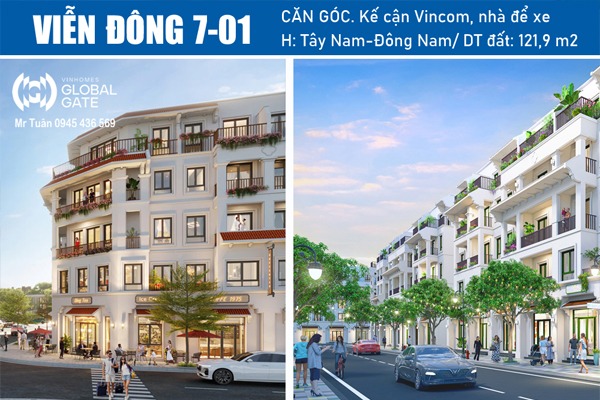 VIỄN ĐÔNG 7-01 | LIỀN KỀ GÓC 122 m2